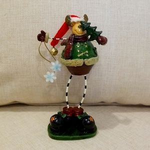 Christmas Moose Figure
